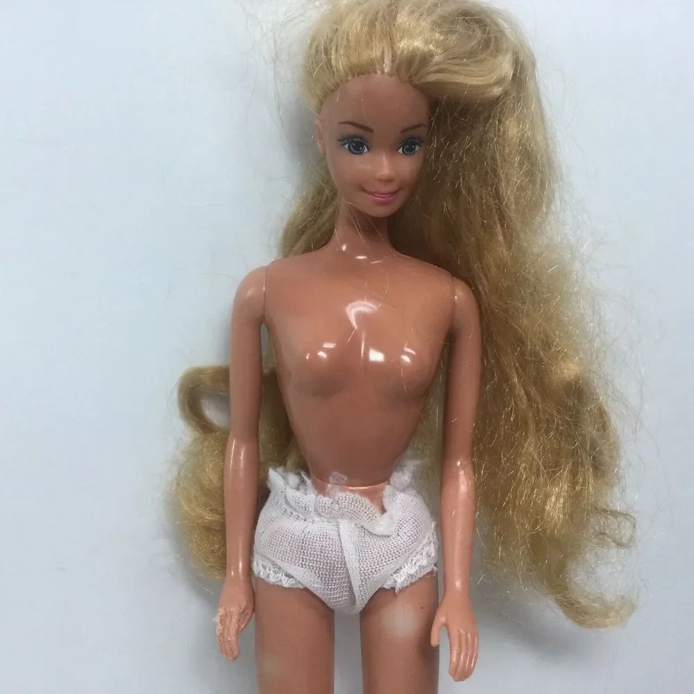Vintage Mattel 1966 Twist‎ n Turn Barbie Doll Blonde Hair Blue Eyes made MEXICO